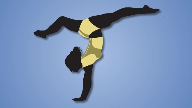 Headstand Hurdle Yoga pose video illustration
