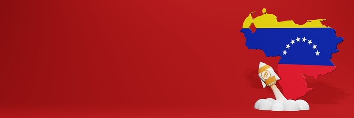 Bitcoin Cash cryptocurrency rising chart in Venezuela for website content