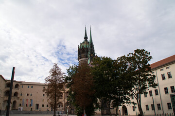 Das Schloss mit Schlosskirche in Wittenberg