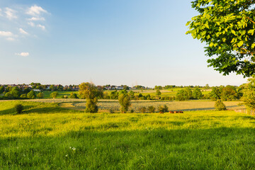 Eifel Fields In Warm Evening Light, Germany