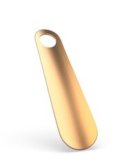 Blank Plastic Shoe Horn mockup template, 3d render illustration.