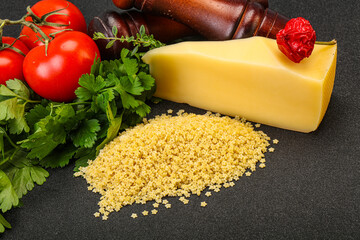 Raw Italian pasta - Stelline for cooking