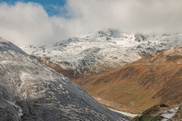 verschneiter Oberalppass