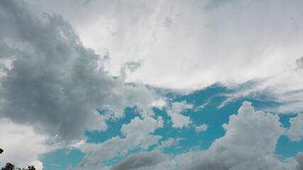 Beautiful blue sky and clouds background