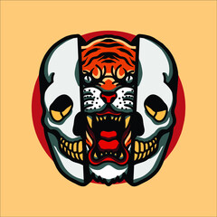 tiger tattoo vector design