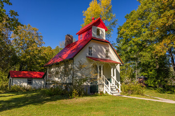 Baileys Harbor Rear Range Light Along Lake Michigan