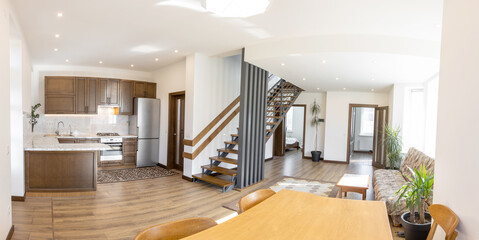 Modern living room in scandinavian style