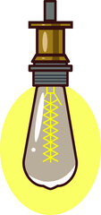 vector light bulb
