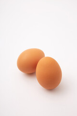 eggs on the white background