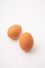eggs on the white background