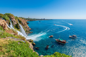 Coastal view of Antalya City in Turkey