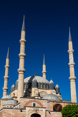 Fototapeta na wymiar トルコ　エディルネの旧市街にある世界遺産にもなっているセリミエ・モスク