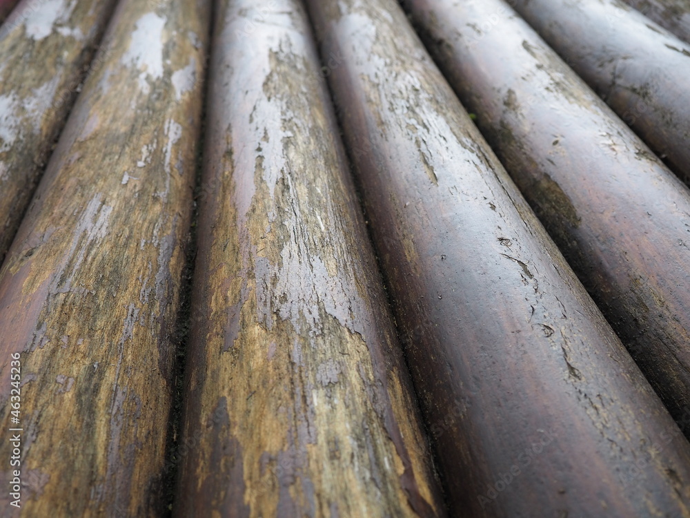 Poster a construction log for use in construction without longitudinal sawing. round timber assortment. fra