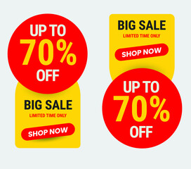 Discount offer sale red label, Special offer sale red label, ISCOUNT PACK DESIGN PROMO, Sale Discount Banner, price tag Vector Modern Sticker eps