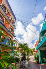 Obraz premium A street in Cancun, Mexico