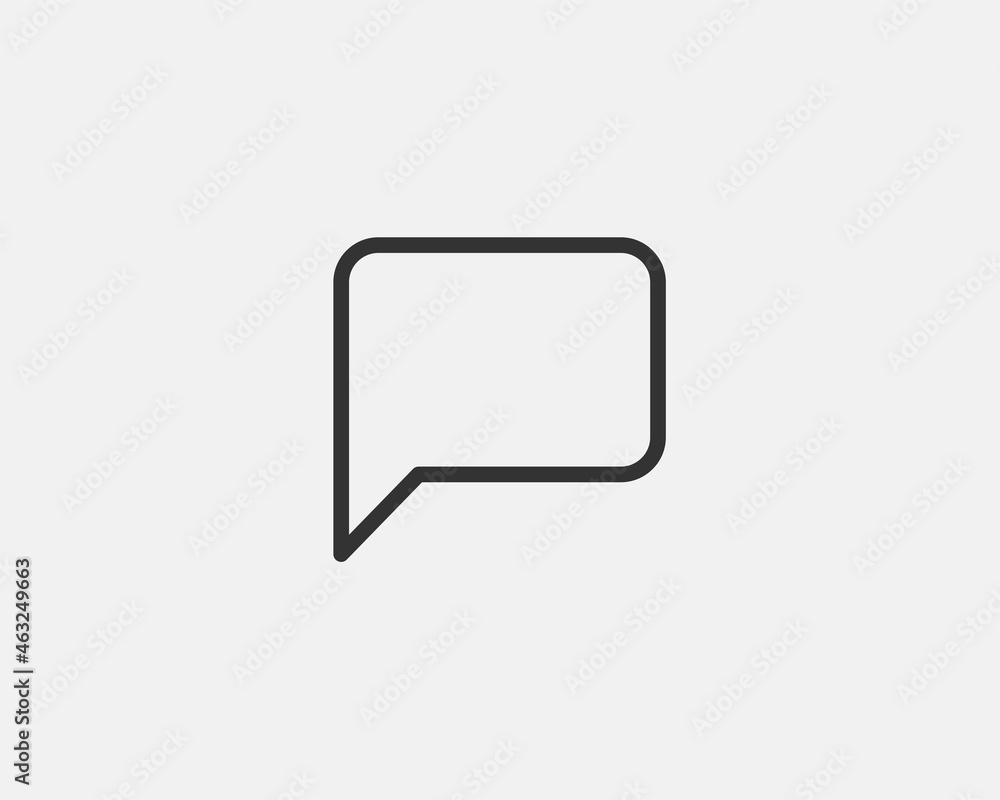Aufkleber chat icon vector design element. talk bubble speech sign. dialogue balloon.