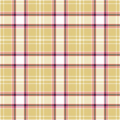 Plaid seamless pattern. Vector background of textile ornament. Flat fabric design.
