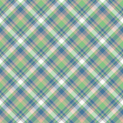 Plaid seamless pattern. Vector background of textile ornament. Flat fabric design.