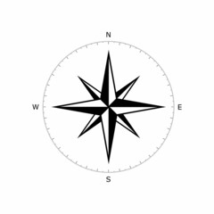 Global Compass Direction World Device Vector Icon