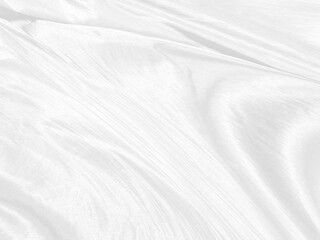 Obraz premium Clean fashion soft fabric textile woven beautiful abstract smooth curve shape decorative white and gray background