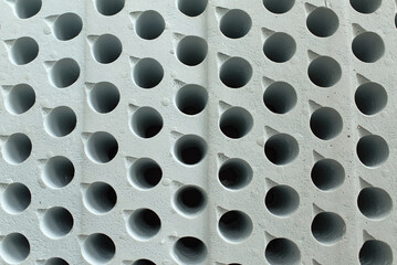 porous poriferous material for air ventilation with holes	