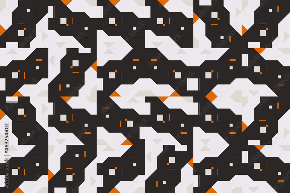 Aufkleber retro future inspired art made with various abstract vector graphics