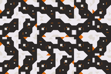 Retro Future Inspired Art Made With Various Abstract Vector Graphics