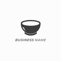 logo design bowl cup food