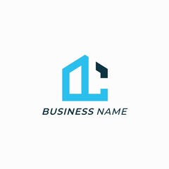 logo design home and letter c