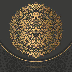 Golden mandala. Vintage, paisley vector elements. Traditional, Turkish, Indian motifs. Great for fabric and textile, wallpaper, packaging or any desired idea.