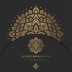 Black and gold mandala. Vintage, paisley vector elements. Traditional, Turkish, Indian motifs. Great for fabric and textile, wallpaper, packaging or any desired idea.