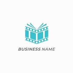 Fototapeta premium logo design book and film