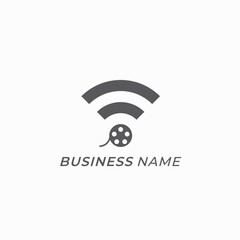 logo design movie and wifi