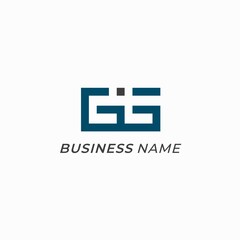 Obraz premium logo design letter G and square
