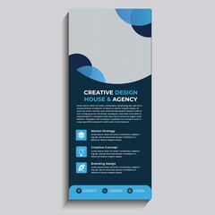 Corporate Business Roll Up Banner. X Banner Signage Standee Template