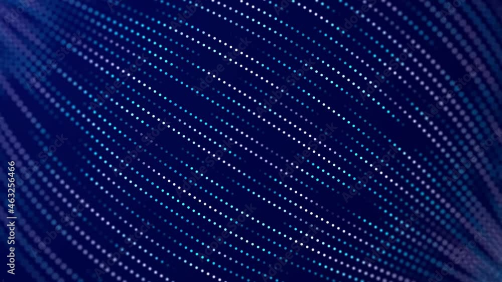 Poster digital background with movement of glowing particles. complex technologies of big data. 3d renderin