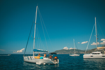 Travel around Greece yachts in Ionic Sea