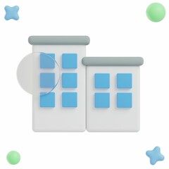 3D Office Building - Business and Finance Icon or Illustration Pack