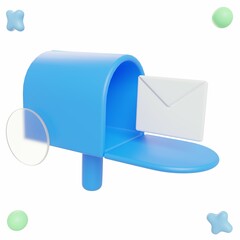 3D Mailbox - Business and Finance Icon or Illustration Pack