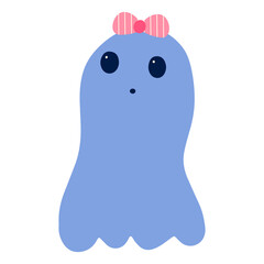 Halloween cute baby ghost hand-drawn illustration