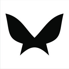 black butterfly icon design, butterfly logo