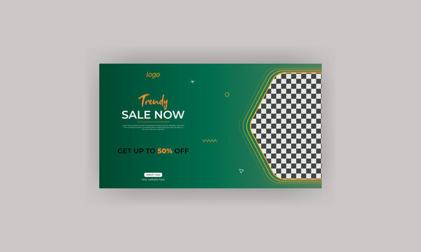 Fashion social media banner template geometric shape social media post design social attractive abstract elements post background space for web banner Usable for social media, website, flyers, banners