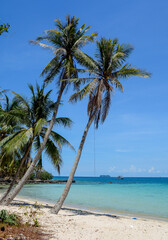 Fototapeta na wymiar Beautiful blue sea on Phu Quoc Island, Vietnam