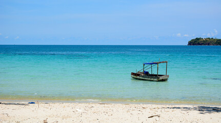 Beautiful blue sea on Phu Quoc Island, Vietnam