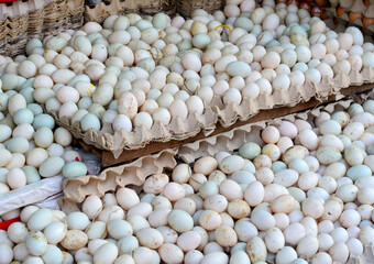 Eggs for sale at rural market