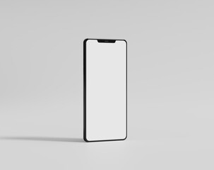 Realistic smartphone mockup with blank screen, Mobile phone display