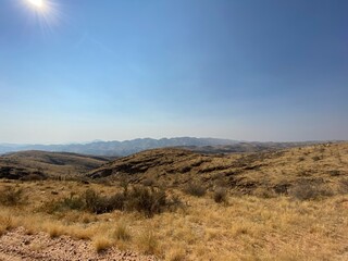 landscape in the desert