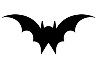ngi1304 NewGraphicIcon ngi - german: Fledermaus Symbol . english: bat flight icon . DIN A4 g10779