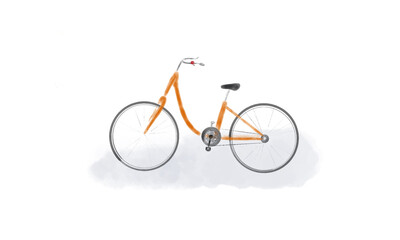 Orange Vintage Bike
