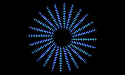 abstract blue light design flora pattern shape